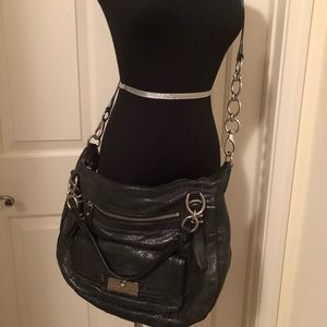 Vintage COACH Black Leather‎ Satchel / Purse